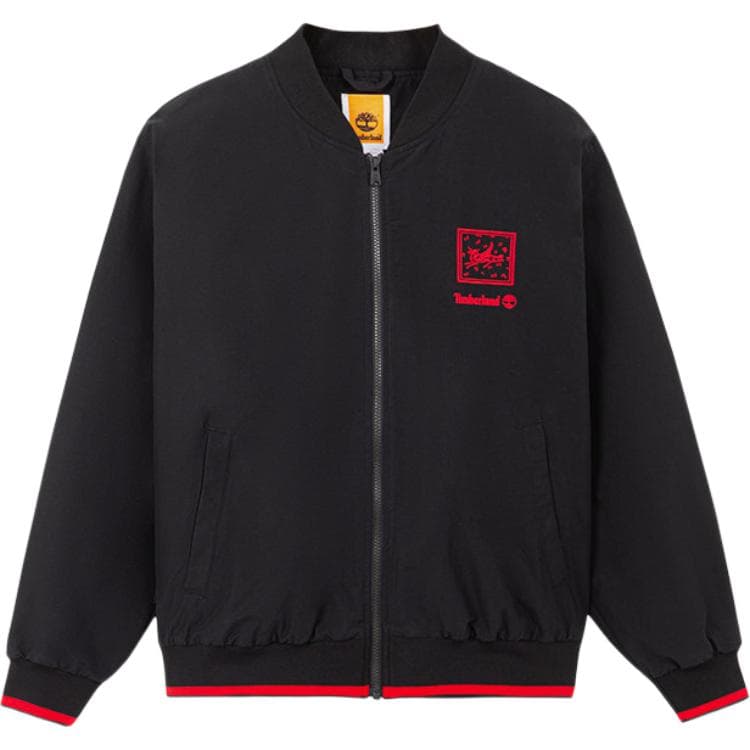 Timberland Jackets Black Baseball Collar Moderate Pilot