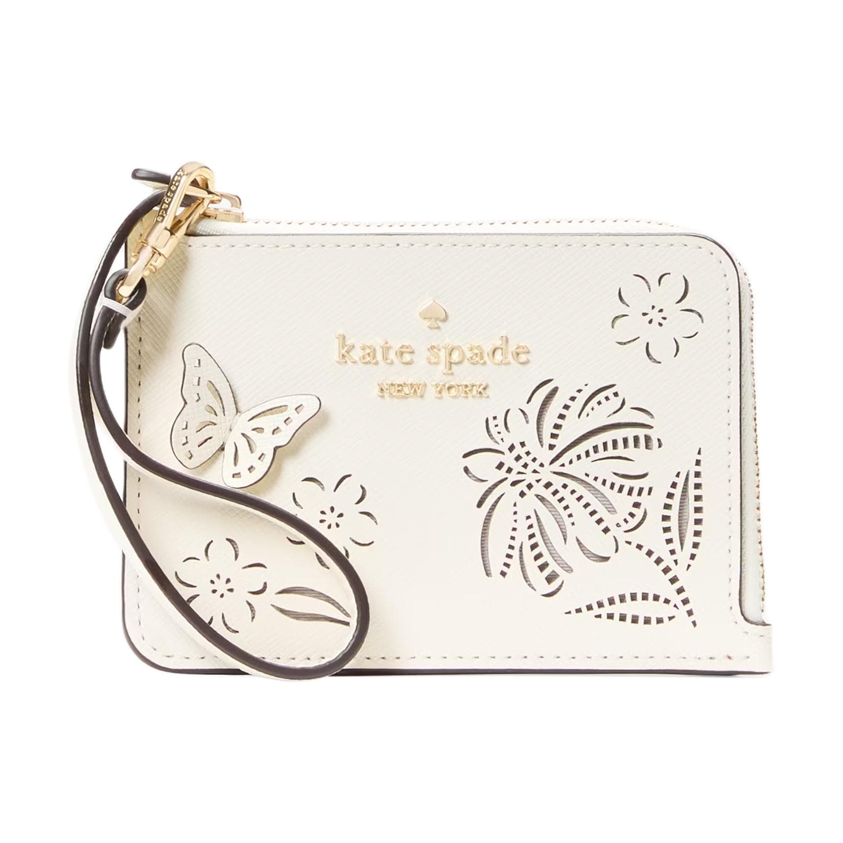 Kate Spade Cow Card Holder White Basic Set (Bag+Dust Bag)