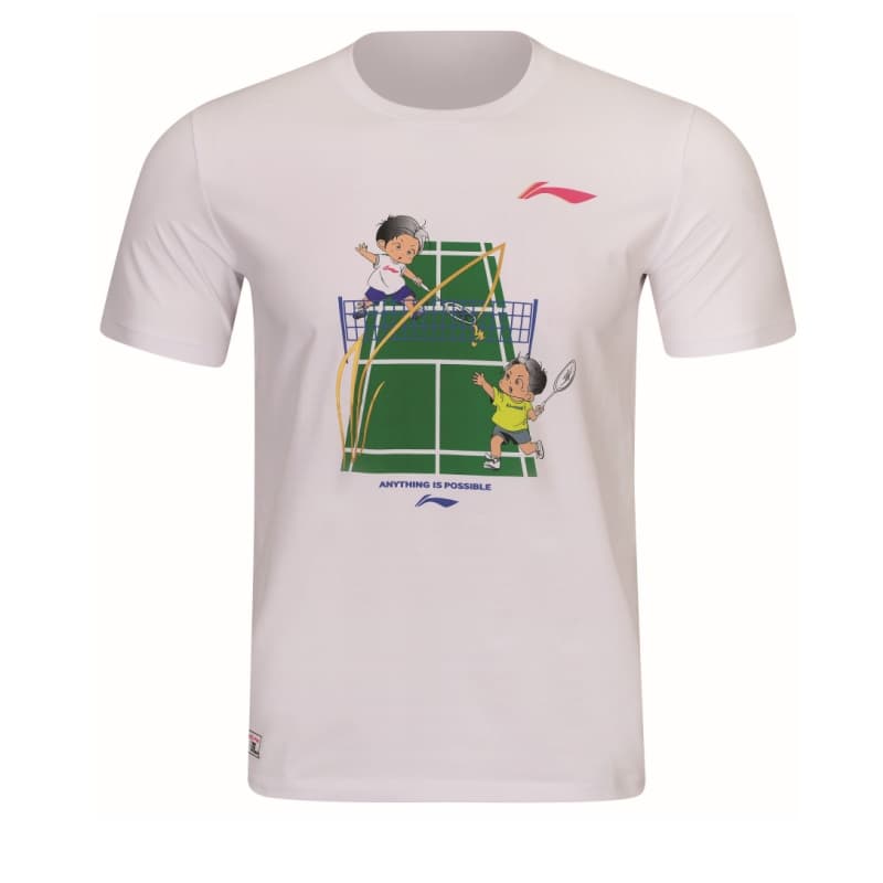 Li Ning Badminton Collection T Shirt White
