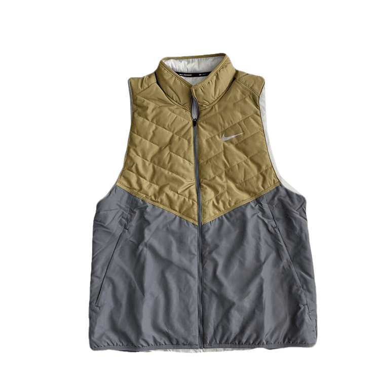 Nike ThermaFIT Vests Brown/Gray Stand Collar Moderate Other