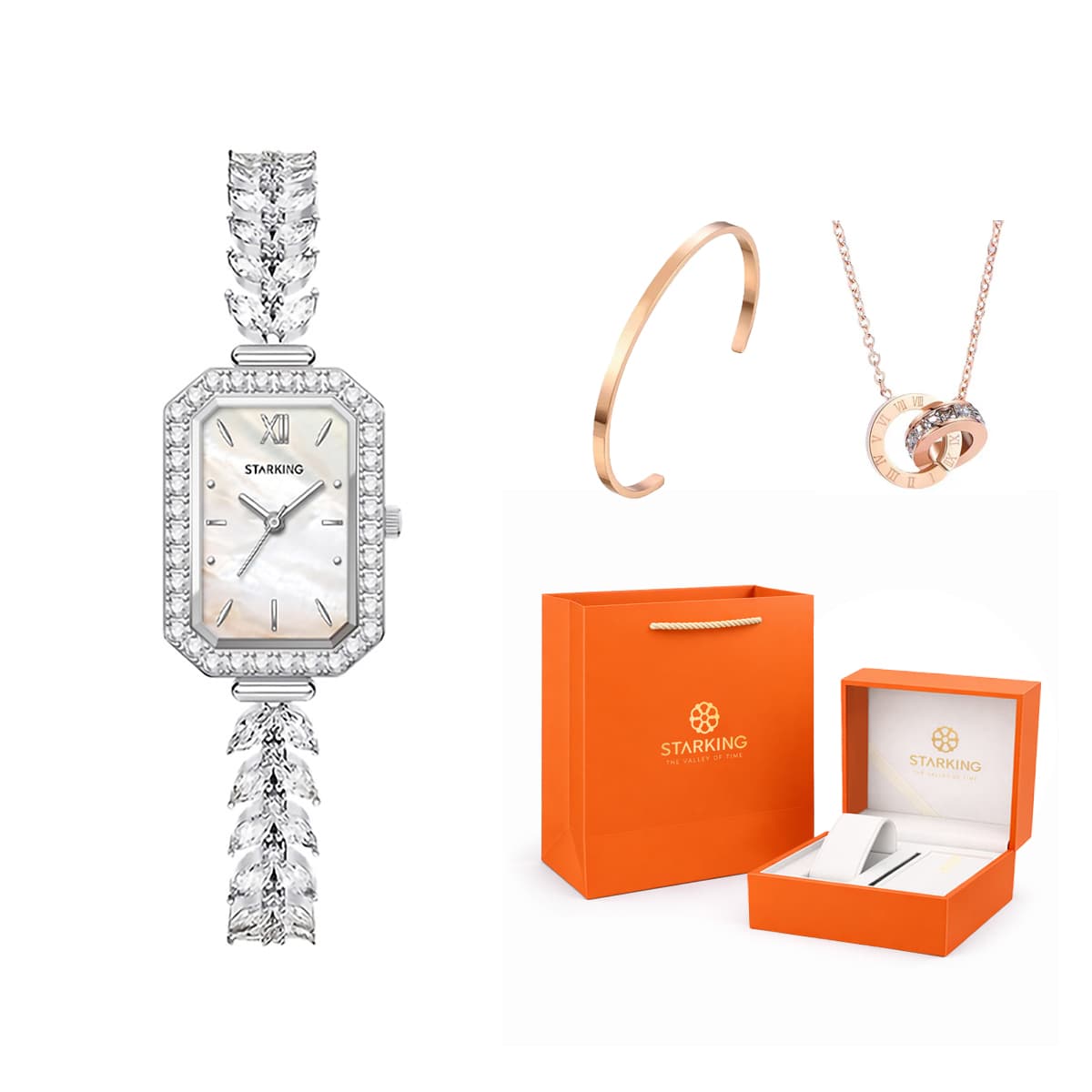 TL1173SS11[Orange Box+Bangle+Necklace]