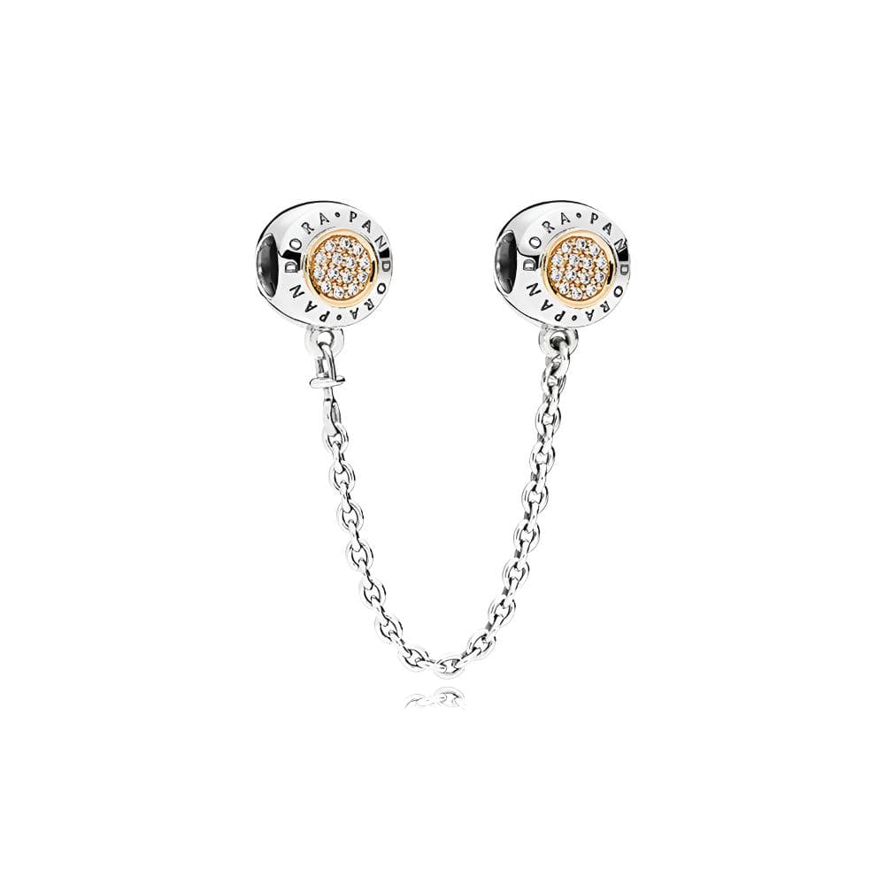Pandora 925 Sterling Silver Synthetic Cubic Zirconia 14K Gold Accessories