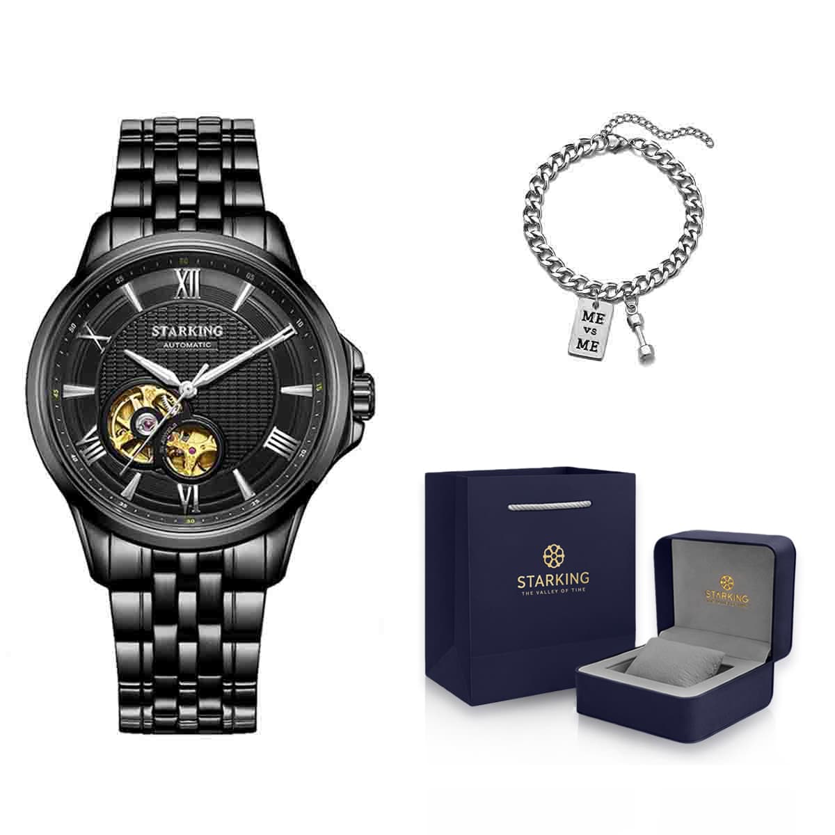 STARKING Automatic Mechanical Movement Watch Watch Black Dial AM0183HS22