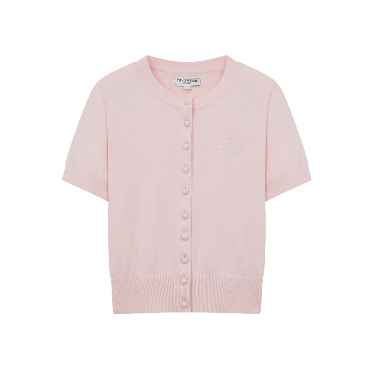 Teenie Weenie Knitwear Crew Neck Moderate Cardigan