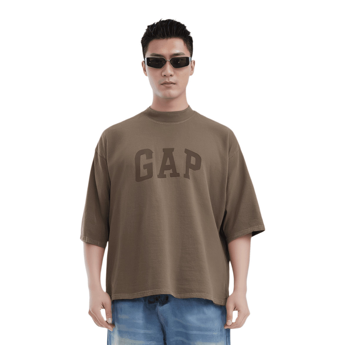 YEEZY x Gap X Balenciaga 3/4 Sleeve Tee T Shirt Brown