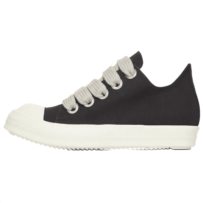 Rick Owens DRKSHDW JUMBOLACE Lowtop Canvas 3.5cm Black