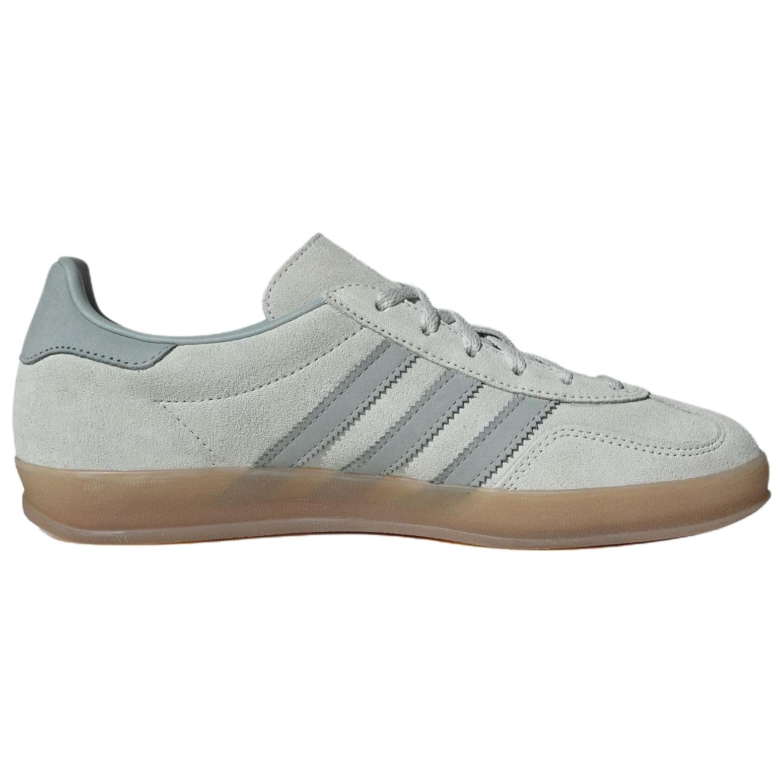 Adidas Originals GAZELLE INDOOR Cow Split German Army Trainers Linen Green