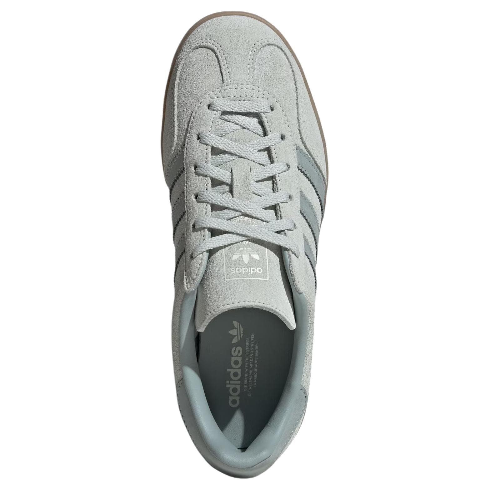 Adidas Originals GAZELLE INDOOR Cow Split German Army Trainers Linen Green
