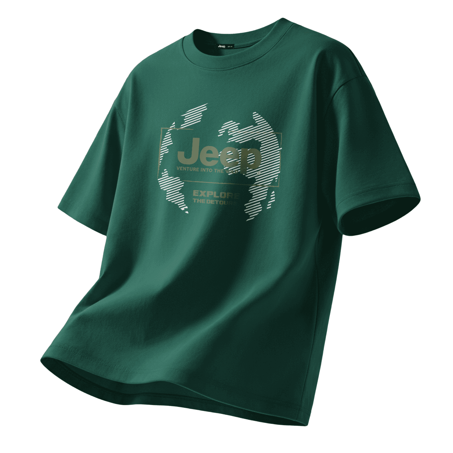 Jeep TShirts Crew Neck Moderate Straight Fit
