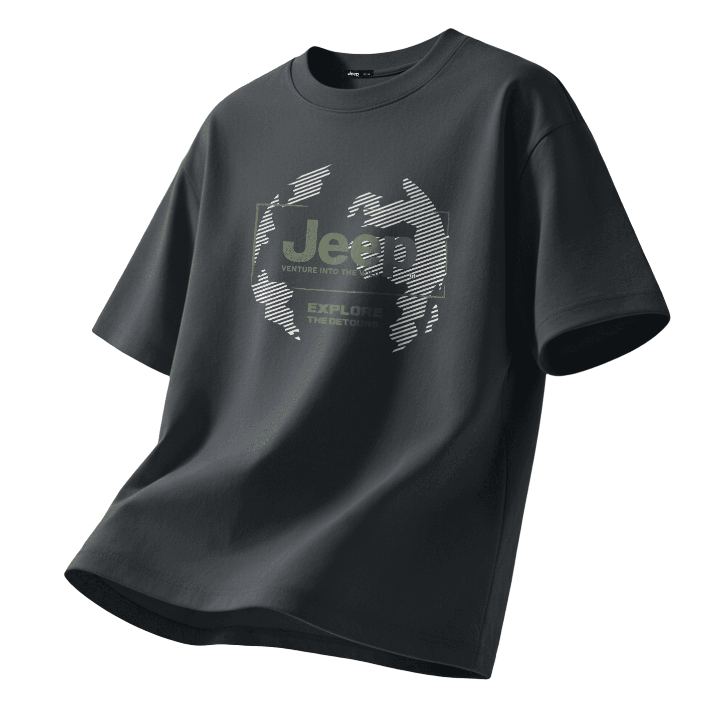 Jeep TShirts Crew Neck Moderate Straight Fit