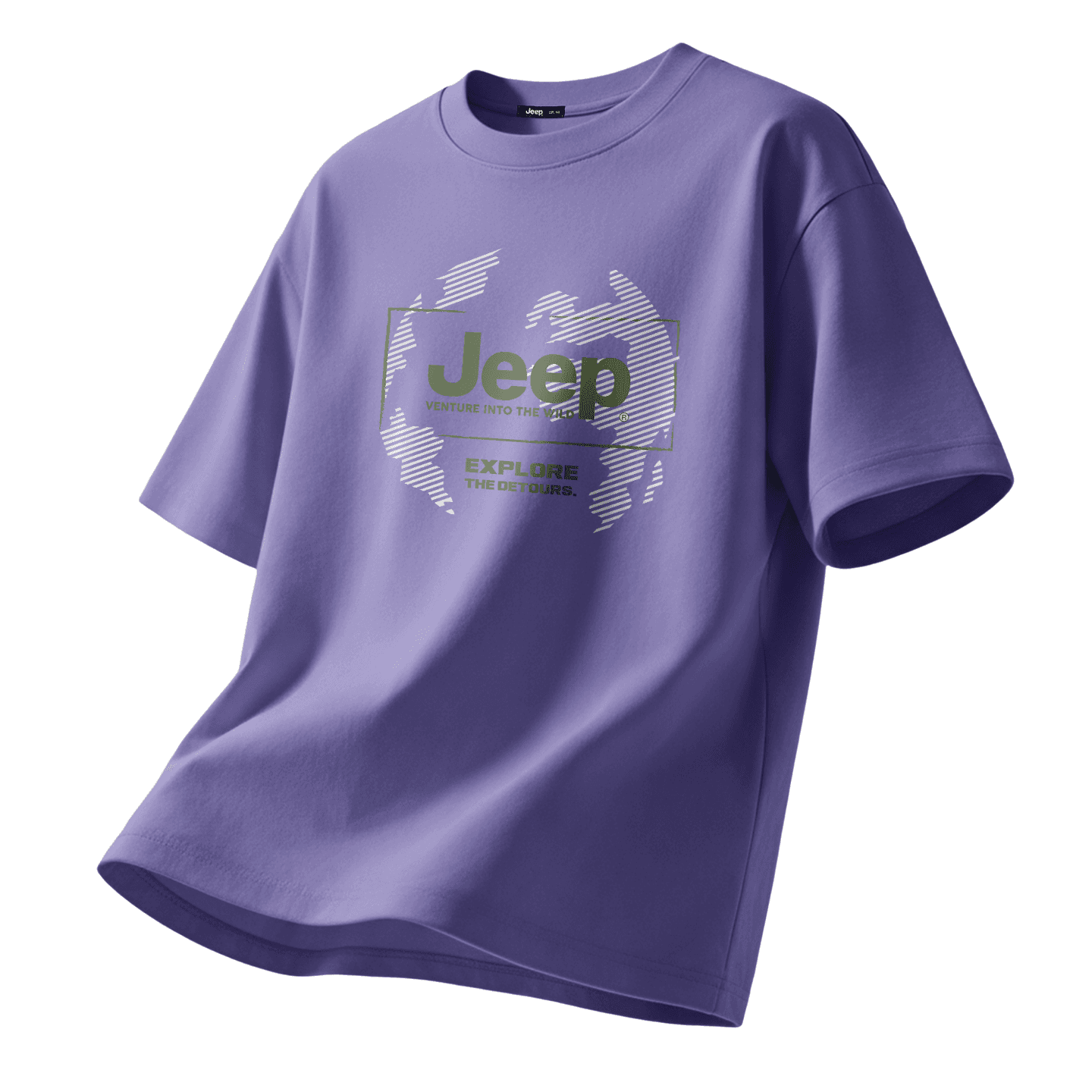 Jeep TShirts Crew Neck Moderate Straight Fit