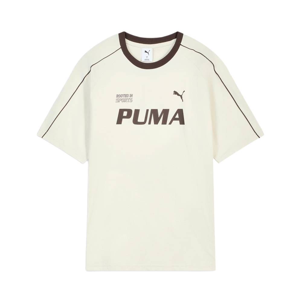 PUMA TShirts White Crew Neck Moderate