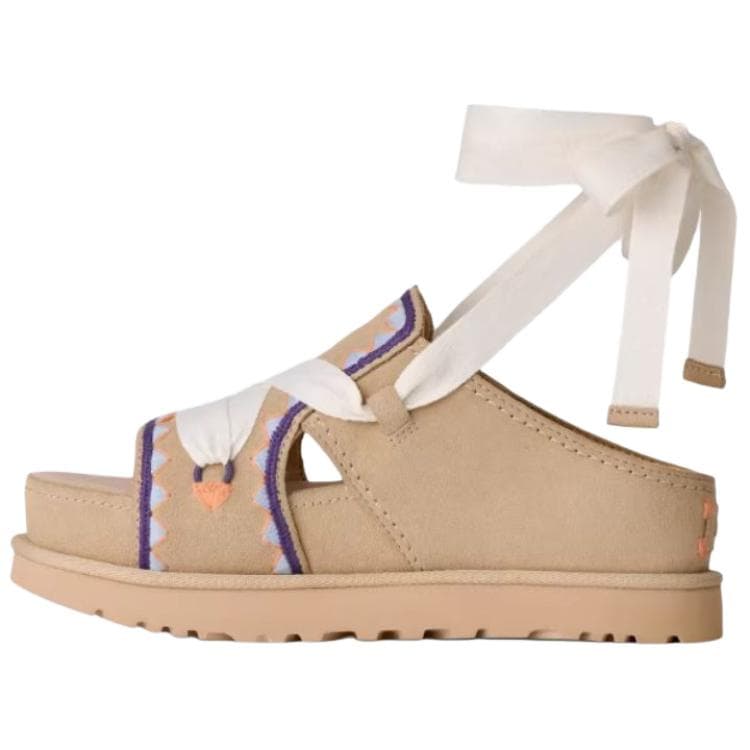 UGG Golden Family Glitter Gold One Strap Sand
