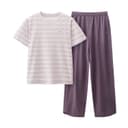 Women's Pants Pink Purple Horizontal Stripes