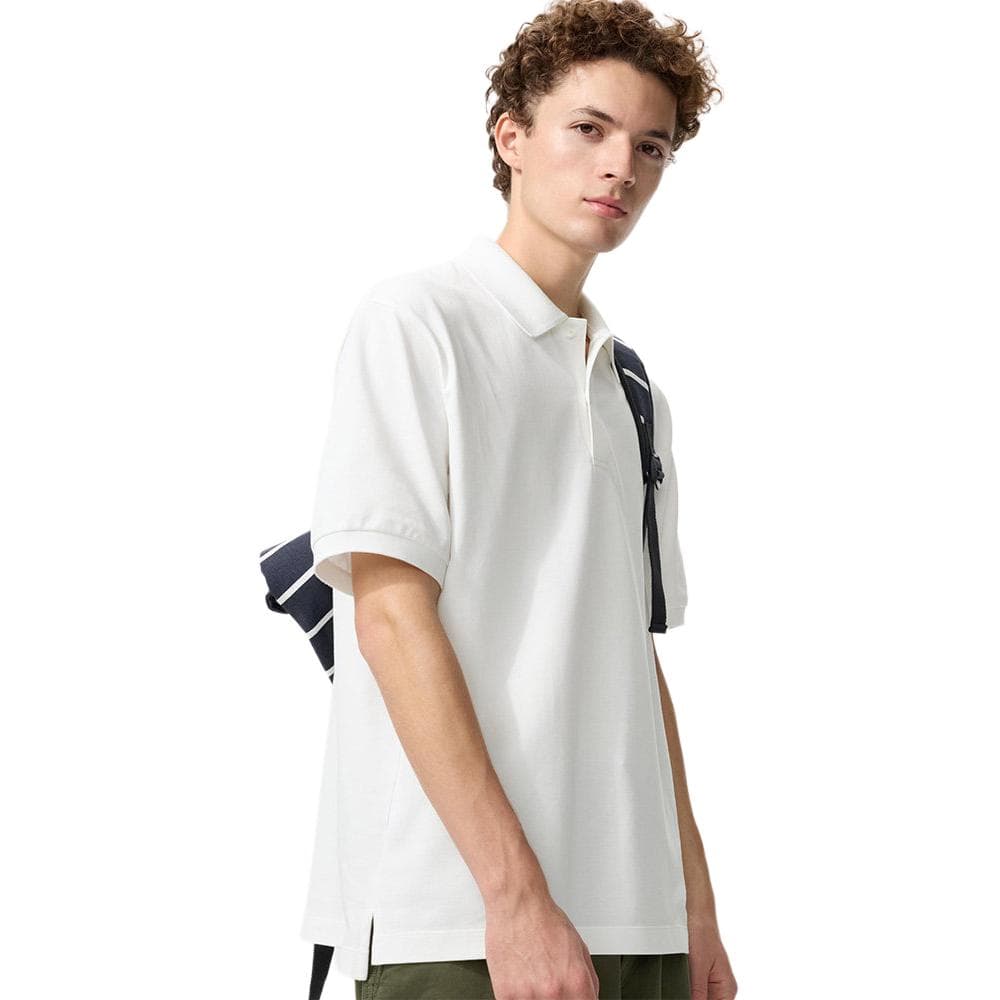 UNIQLO Polo Shirts White Polo Collar Moderate