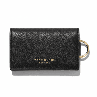 TORY BURCH Romy Pebble Key Pouch Black