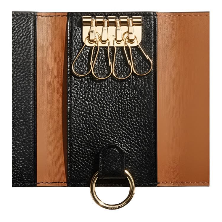 TORY BURCH Romy Pebble Key Pouch Black