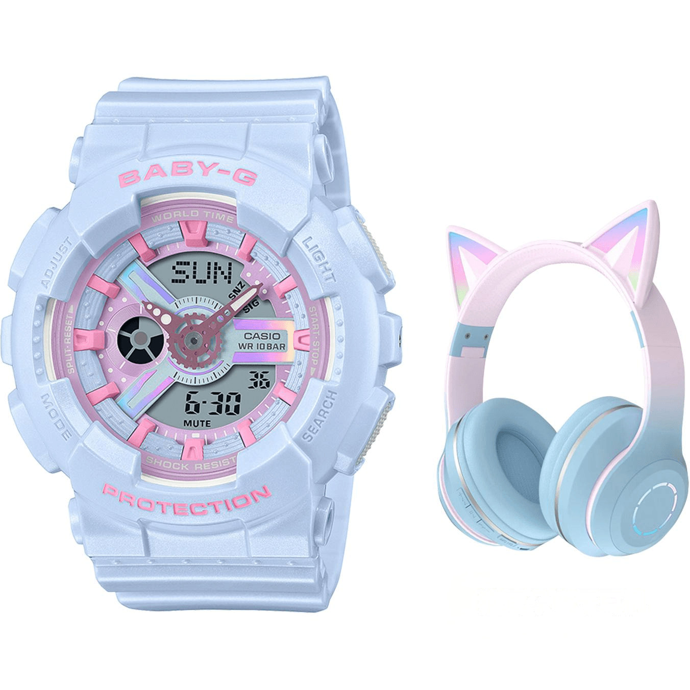 CASIO BABY G Quartz Movement Resin Strap Watch Watch Blue Dial