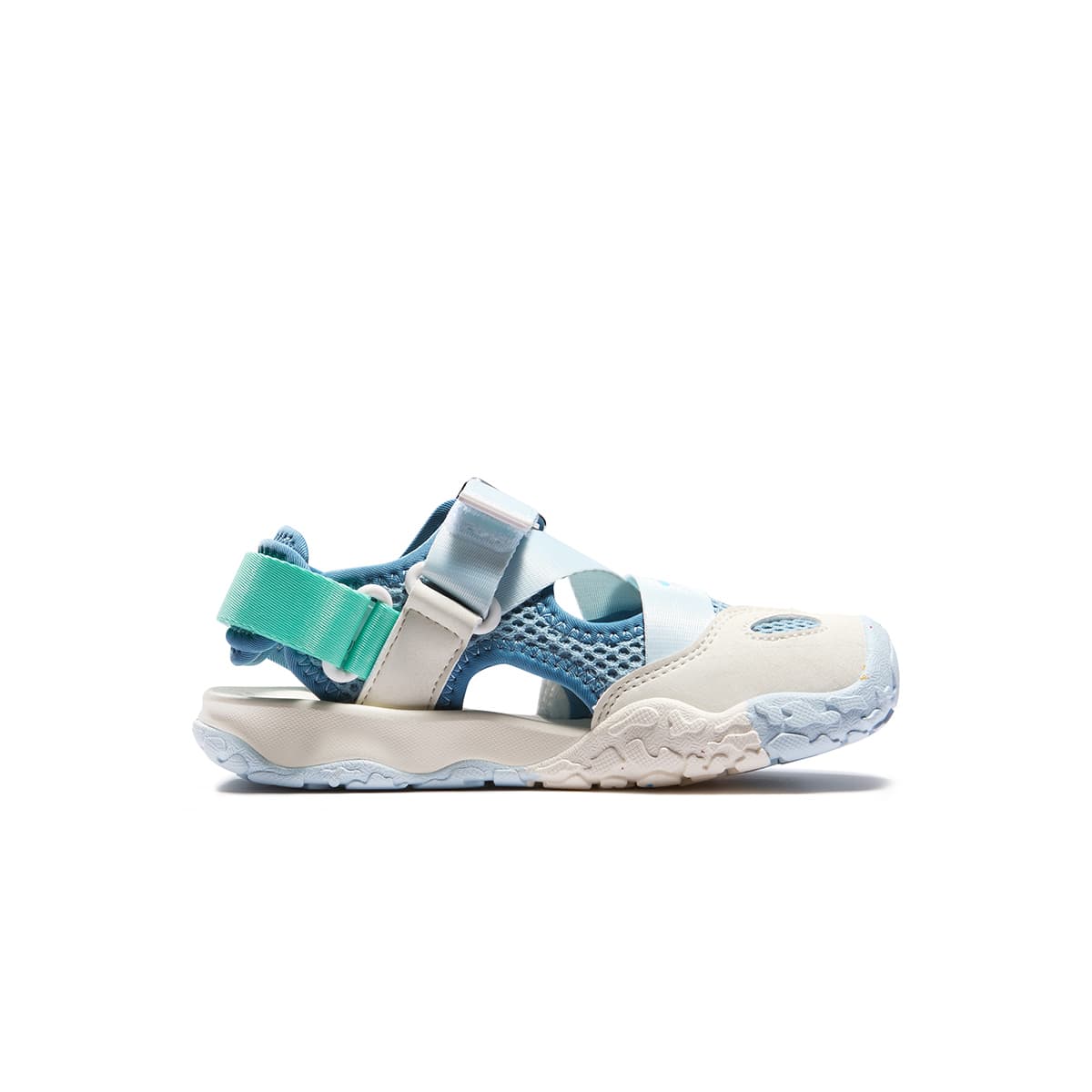 FILA Synthetic Leather, Textile Resistant, Resistant, Breathable Sandal Arona Blue/Milk White Kids'