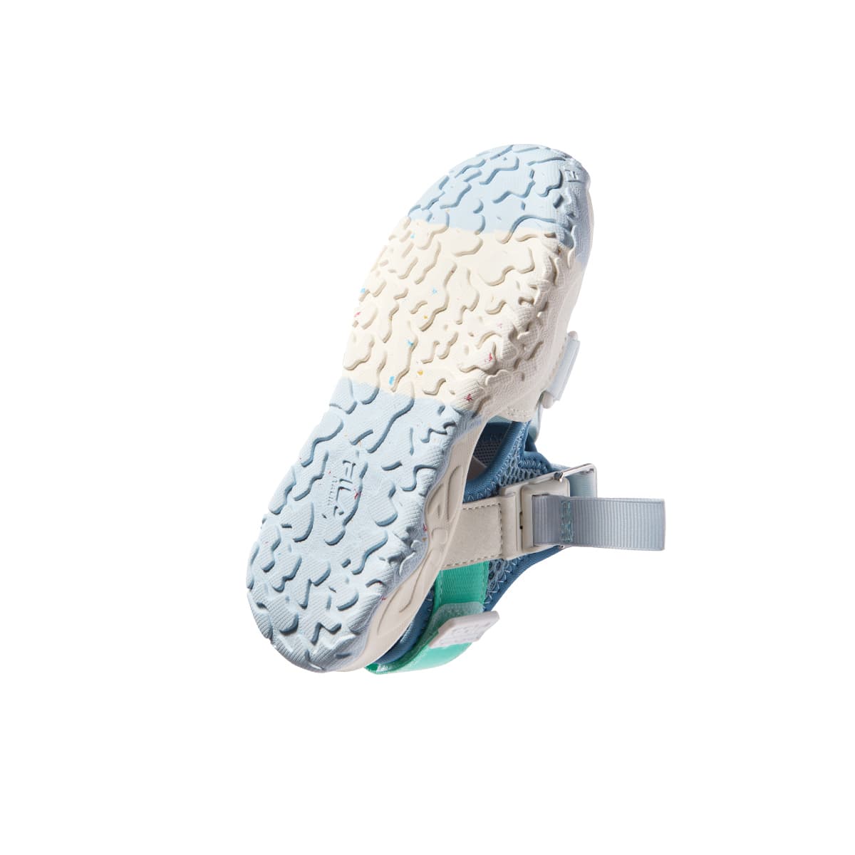 FILA Synthetic Leather, Textile Resistant, Resistant, Breathable Sandal Arona Blue/Milk White Kids'