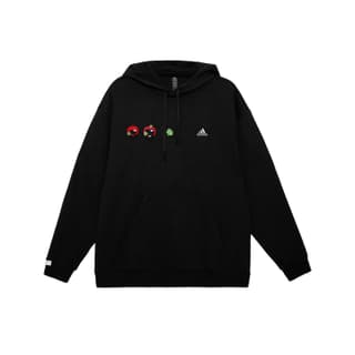 Adidas SWEAT Sweatshirts Black Hooded Thickened Regular