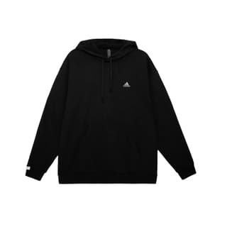 Adidas SWEAT Sweatshirts Black Hooded Thickened Regular