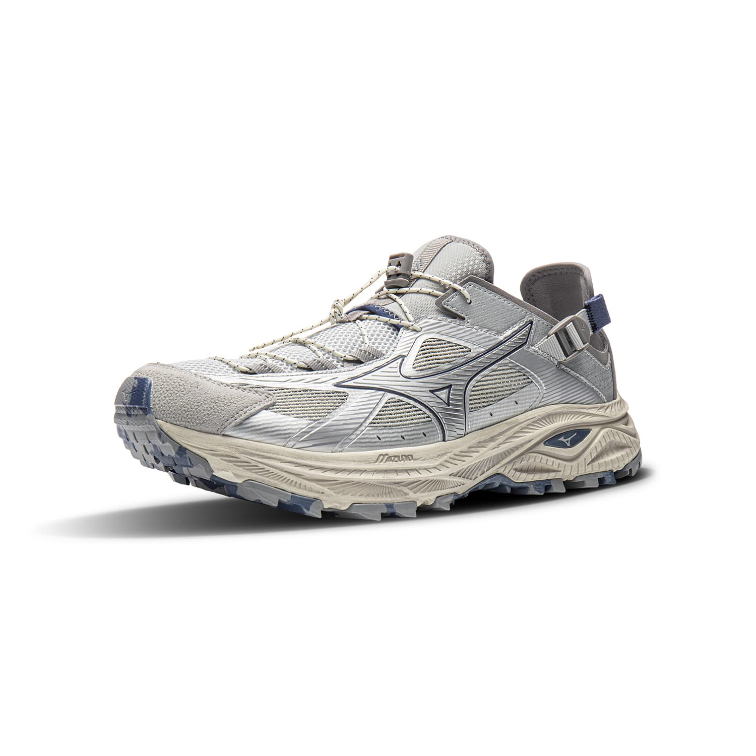 Mizuno Racer Trail Breathable Support Collision River Trekking Gray Silver