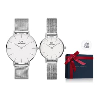 Daniel Wellington PETITE Collection Wrist Quartz Movement Stainless Steel Watchband 36&24MM White Dial