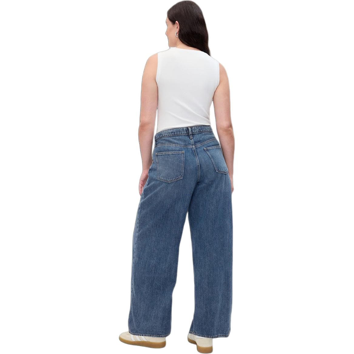 GAP Jeans Dark Color Washed Moderate Wide Leg