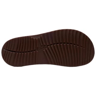 Clarks Rubber Slide Slippers Dark Brown