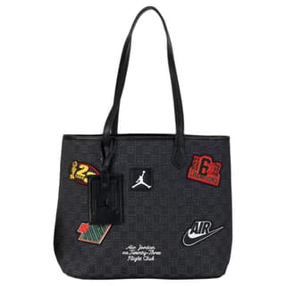 Jordan Polyester Tote Bag, Shoulder Bag Black
