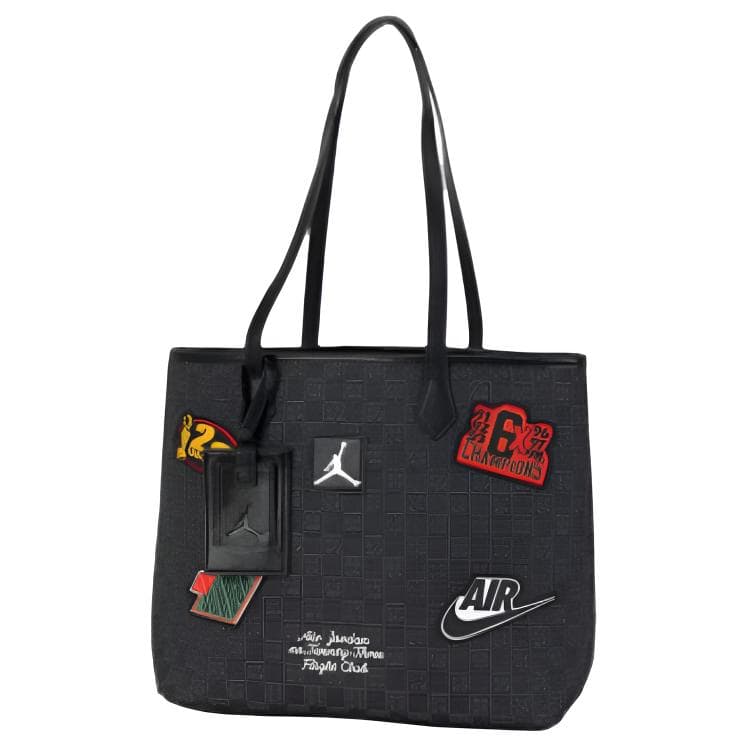 Jordan Polyester Tote Bag, Shoulder Bag Black