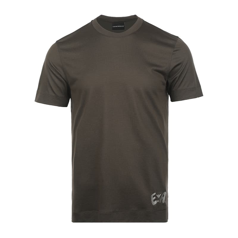 EMPORIO ARMANI SS26 ShortSleeved TShirts Coffee