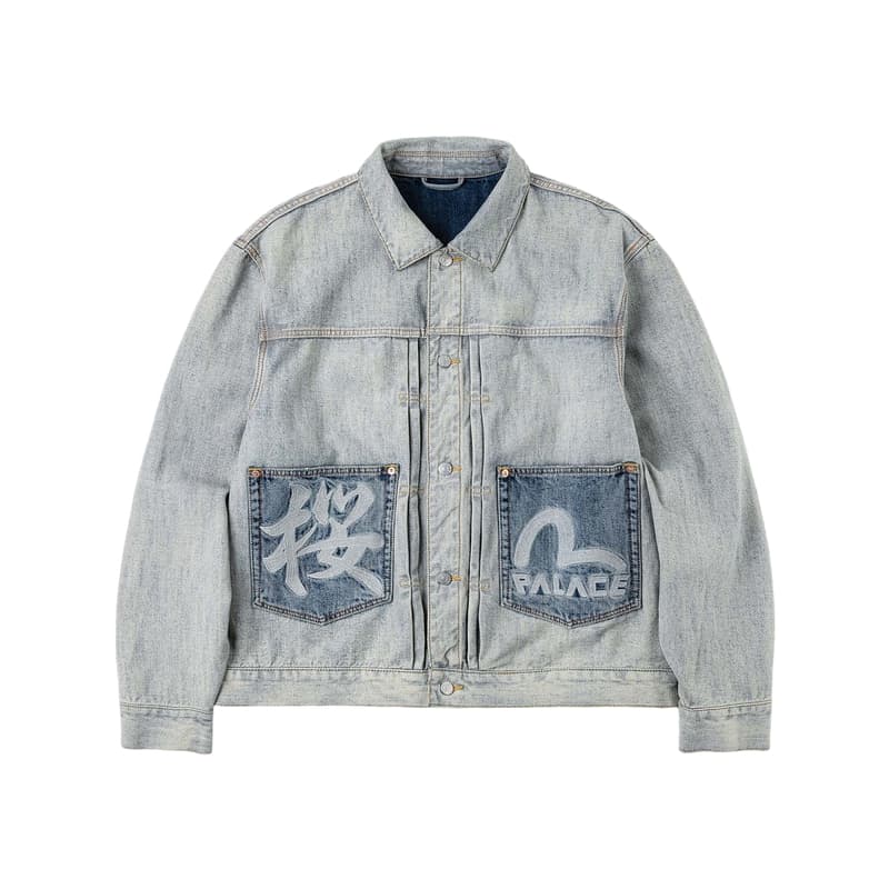PALACE x EVISU Denim Jacket Denim Blue
