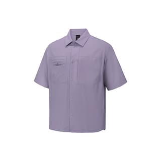Skechers Shirts Eggplant Purple 05S7 Lapel Moderate