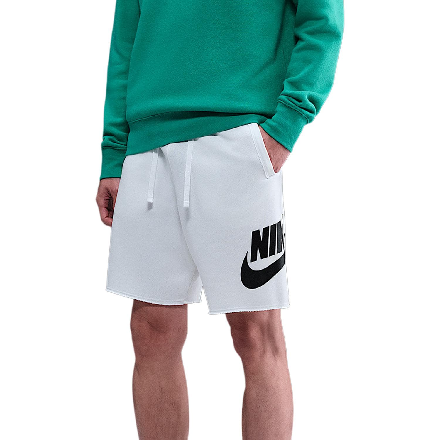 Nike Sports White Moderate Straight Fit