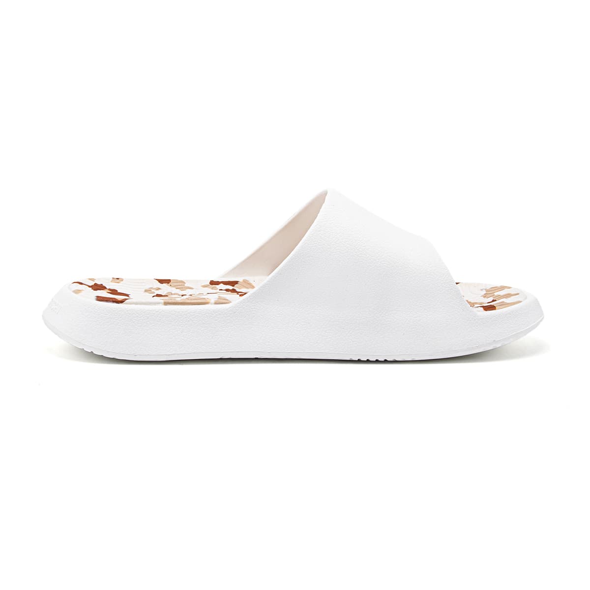 PEAK State Pole EVA Graffiti Slide Slippers White Coffee Brown