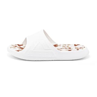 PEAK State Pole EVA Graffiti Slide Slippers White Coffee Brown