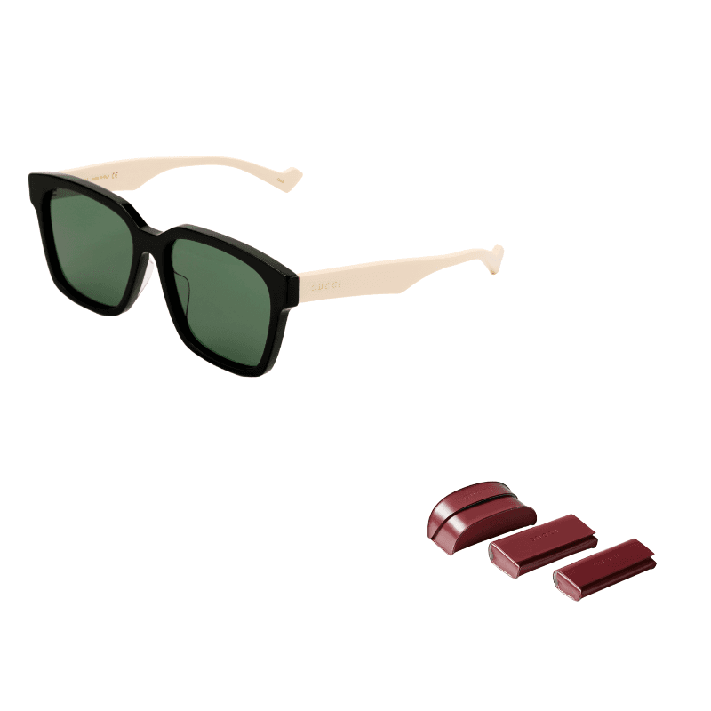 002 (Black Frame with Green Lens)