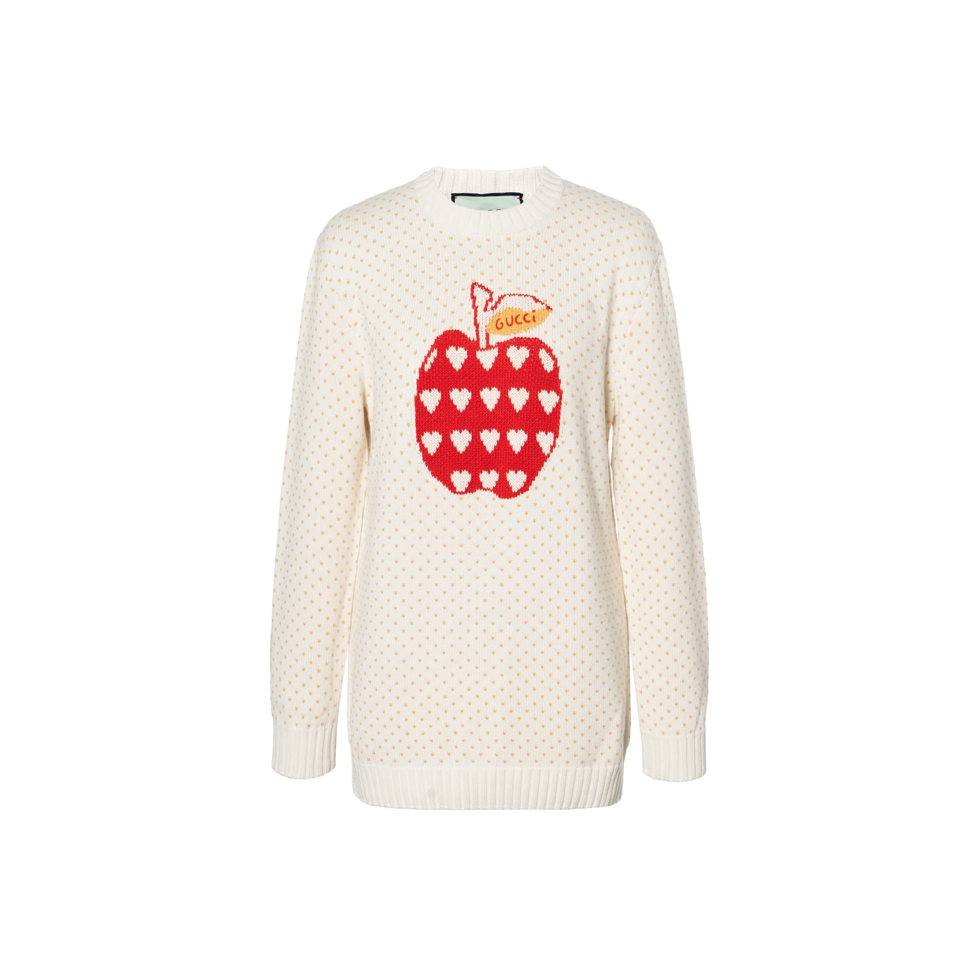 GUCCI Sweaters Ecru Crew Neck Moderate