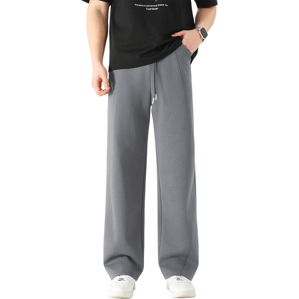 BALENO Iron Gray Moderate Wide Leg