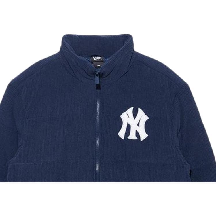 New Era Puffer Jackets Navy Blue Stand Collar Thickened Other