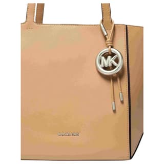 MICHAEL KORS Jordi Cow Tote Handbag Medium Peanut