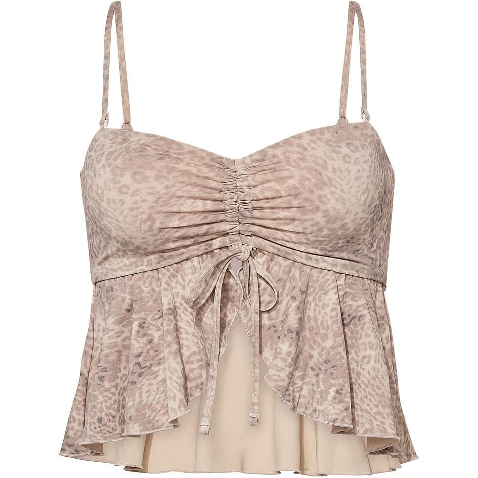 Victoria's Secret Two Piece Swimsuit Leopard Print Mist