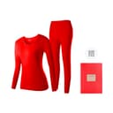 Women's Crew Neck Set (Red) Pure Cotton SkinFriendly/3A Comfortable