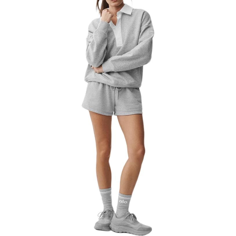 Alo Yoga Sweatshirts Polo Collar Moderate