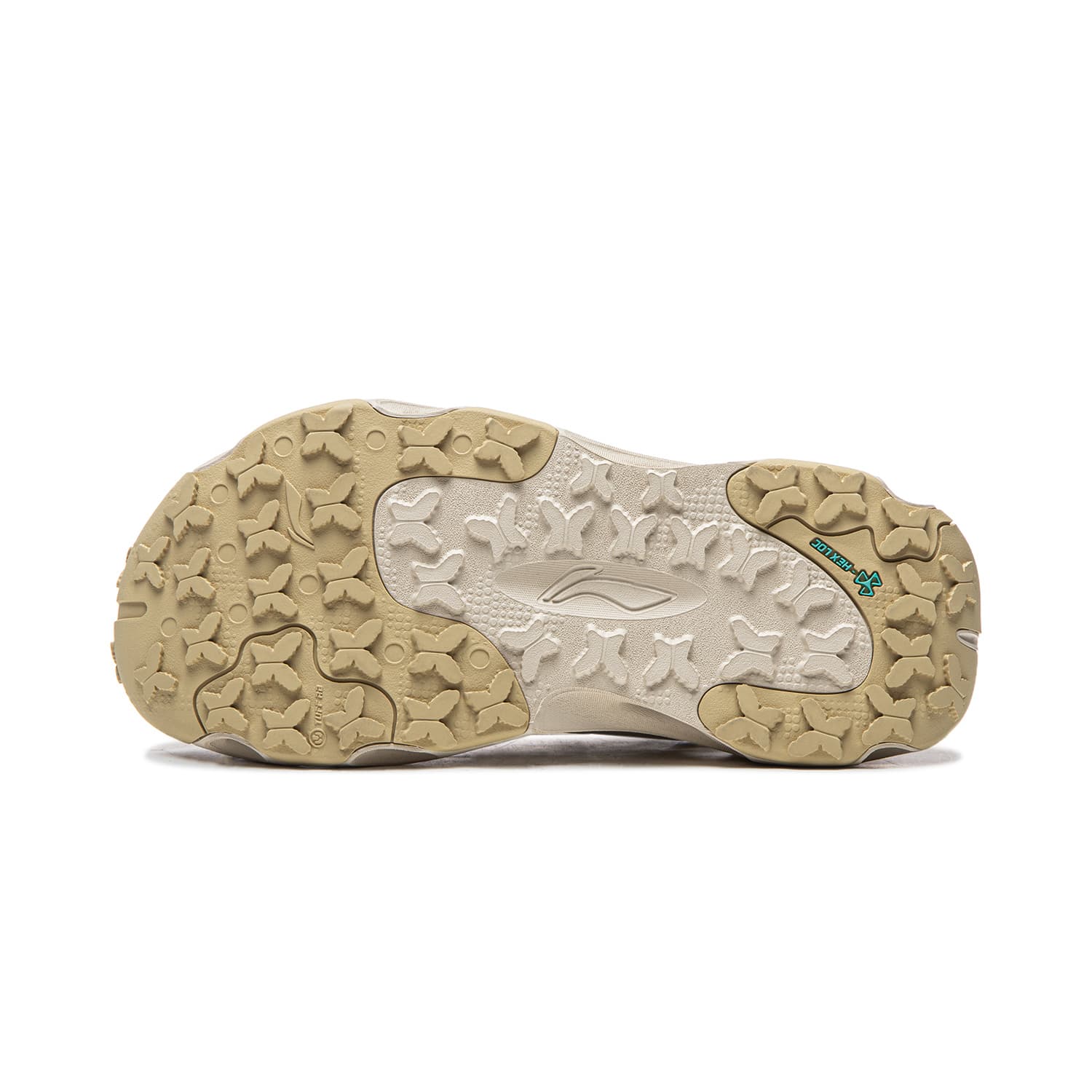 Li Ning Breathable Support River Trekking Oat Gray Plain Khaki