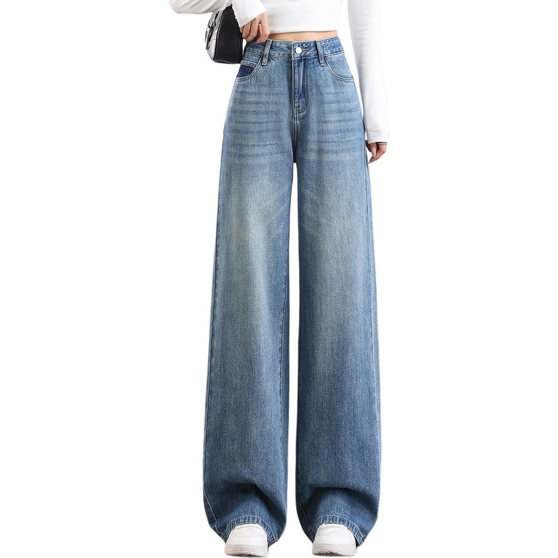 Tonlion Jeans Blue Tone Moderate Wide Leg