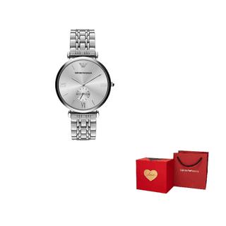 EMPORIO ARMANI Wrist Quartz Movement Stainless Steel Strap 40mm Silver Dial
