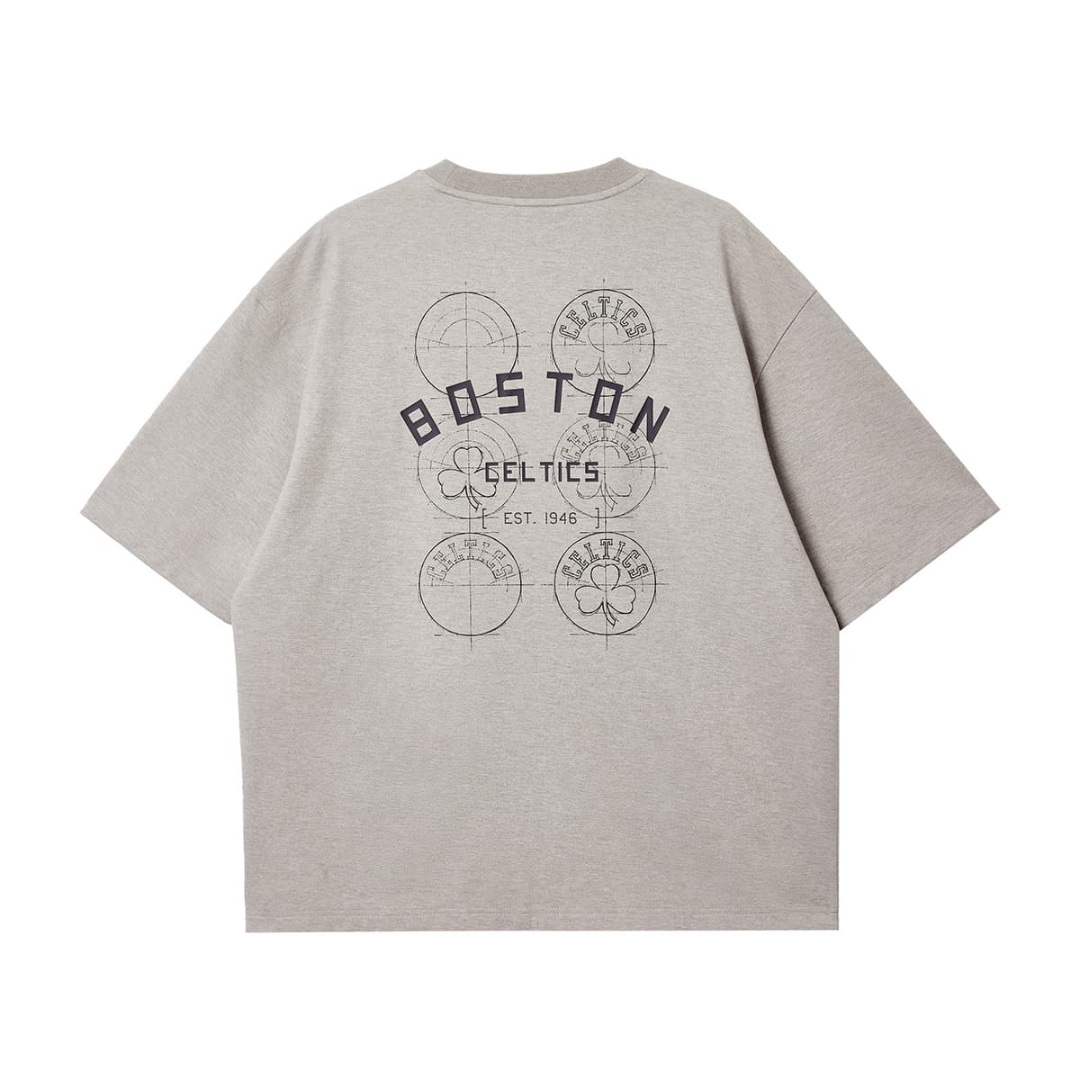 JACK&JONES X NBA TShirts G02 Light Brown Heather Crew Neck Moderate Other